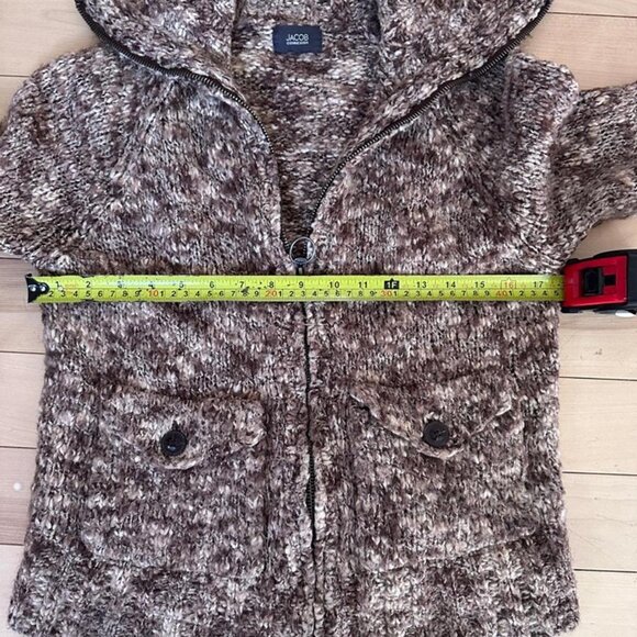 Jacob Connexion vintage zip-up knit jacket – cozy textured acrylic blend Y2K - Picture 5 of 6